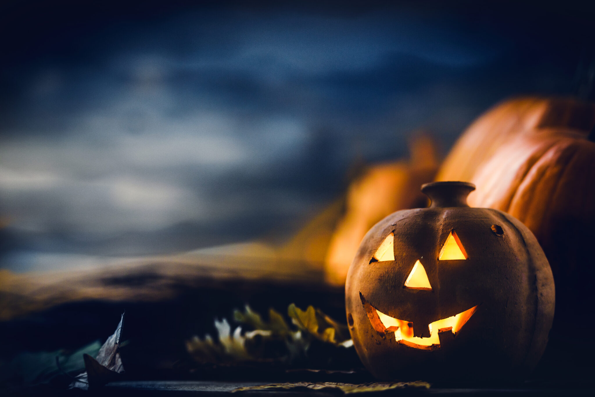 Jack O Lantern Autumn Halloween Holiday Concept Background Jack O Lantern Autumn Halloween Holiday Concept Background
