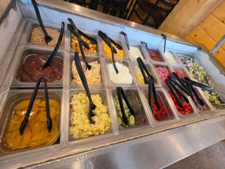 Buffet Condiment Toppings Bar
